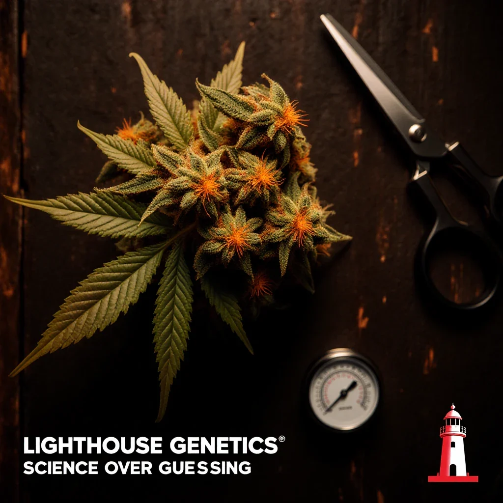 Healthy mature cannabis buds at harvest showing ideal density terpene profile and color from proper nutrition