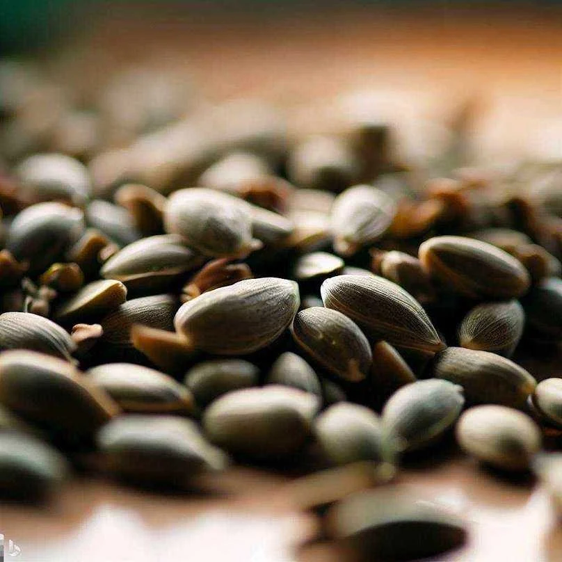 Cannabis seeds close up