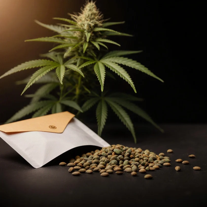 Buying cannabis seeds online — cannabis seeds in packaging ready to ship