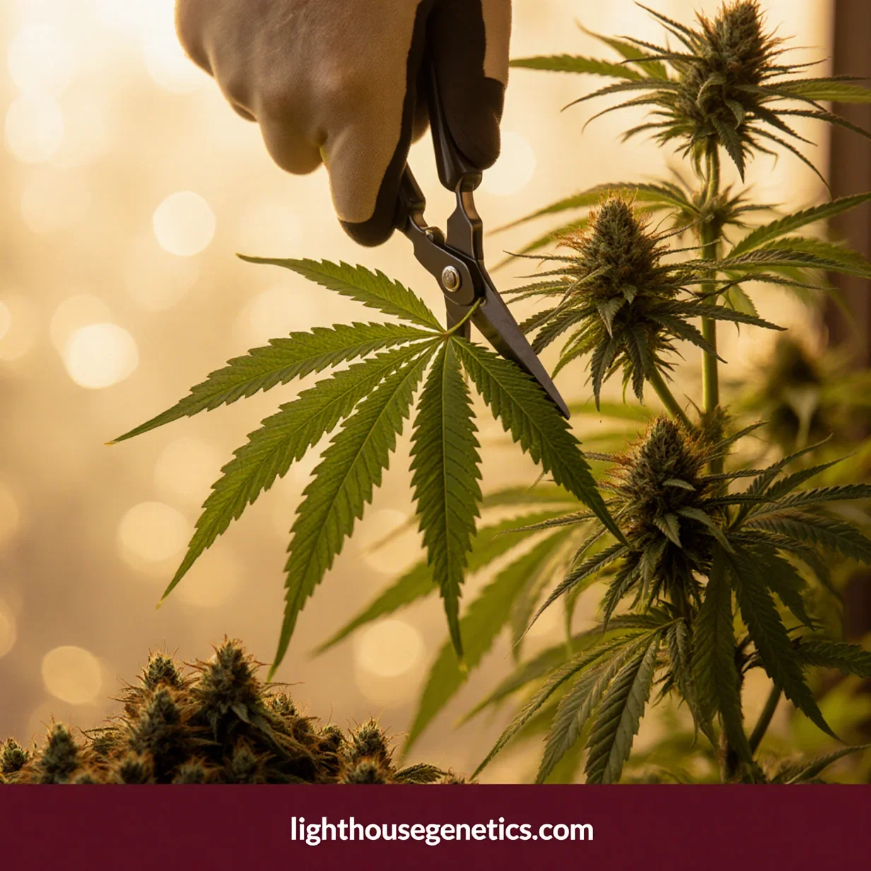 Cannabis defoliation technique for higher yields