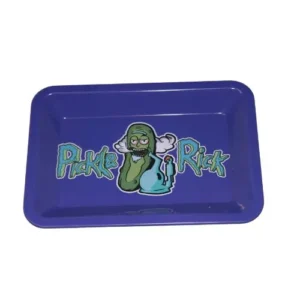 Pickle Rick Metal Rolling Tray