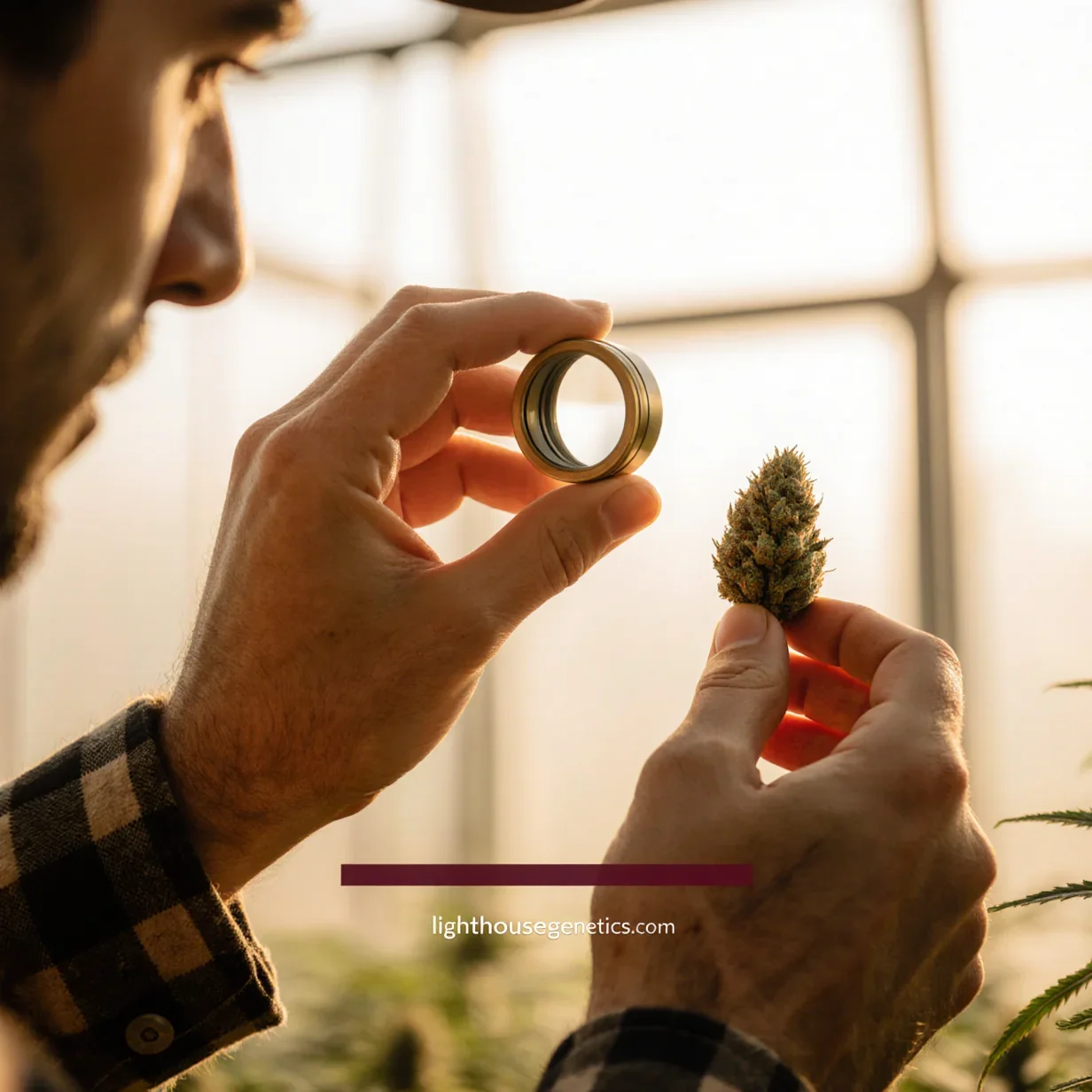 Cannabis trichome harvest timing